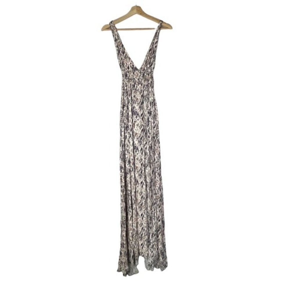 NEW Olivaceous Amy Blush Snake Print Maxi Dress S - Picture 6 of 15